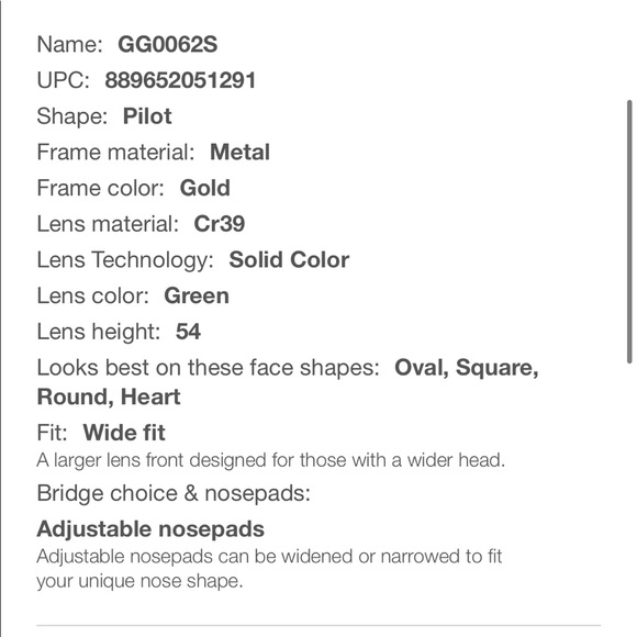 Gucci Avaitors GG0062S - Picture 2 of 6